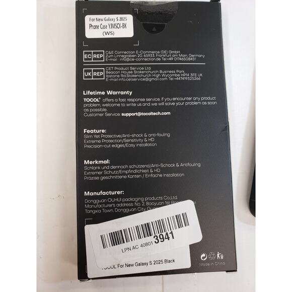 For Samsung Galaxy S25 REG Black Protective Cover Case. Tocol Magsafe compatible - Picture 9 of 9